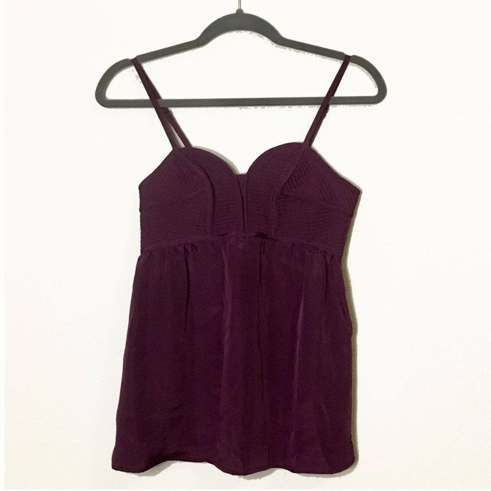 🎆Plum Bustier Style Cami with Adjustable Straps